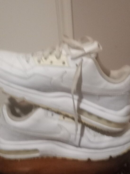 Nike Shoes Air Max LTD 3 Men\'s Size 9 Triple White Leather Sneakers 687977-111 main image 7
